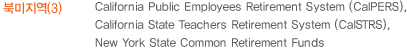Ϲ(3) : California Public Employees Retirement System (CalPERS), California State Teachers Retirement System (CalSTRS),New York State Common Retirement Funds